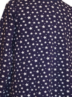Платье "Базовый ассортимент" со звездами - Размер 116 - Цвет темно-синий - Картинка #2