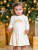 Платье "Балерина" с короной из глиттера золотого цвета - Размер 122 - Цвет молочный - Картинка #2