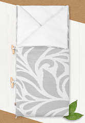 Конверт-одеяло с шапочкой "Миндаль" - Размер 70х35 - Цвет дымчато-серый - Картинка #1