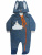 Комбинезон "Облачный зайчик" на молнии с капюшоном - Размер 80 - Цвет темно-синий - Картинка #3