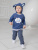Джемпер "Облачный зайчик" с капюшоном для мальчиков - Размер 98 - Цвет темно-синий - Картинка #2