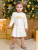 Платье "Балерина" с короной из глиттера золотого цвета - Размер 122 - Цвет молочный - Картинка #1