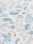 Комбинезон "Воздушный зоопарк" - Размер 80 - Цвет белый с голубым - Картинка #4